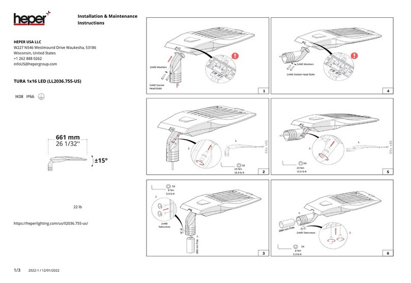 HEPER TURA 1x16 LED User manual