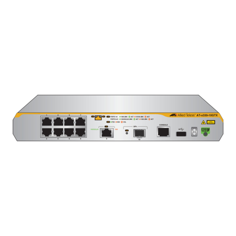 Allied Telesis x330-10GTX User manual