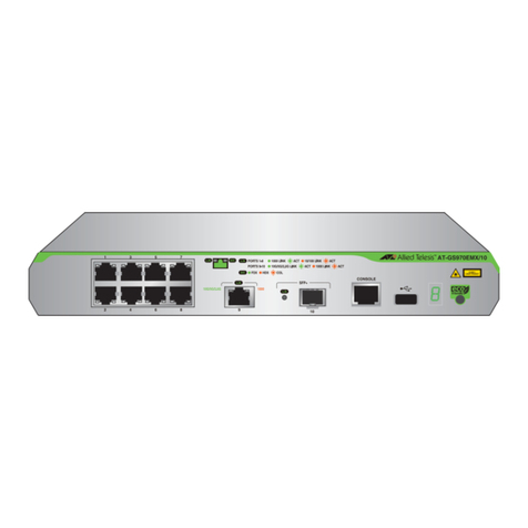 Allied Telesis GS970EMX/10 installation guide