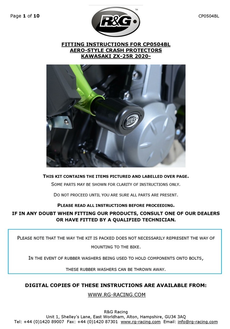 R&G CP0504BL Fitting instructions
