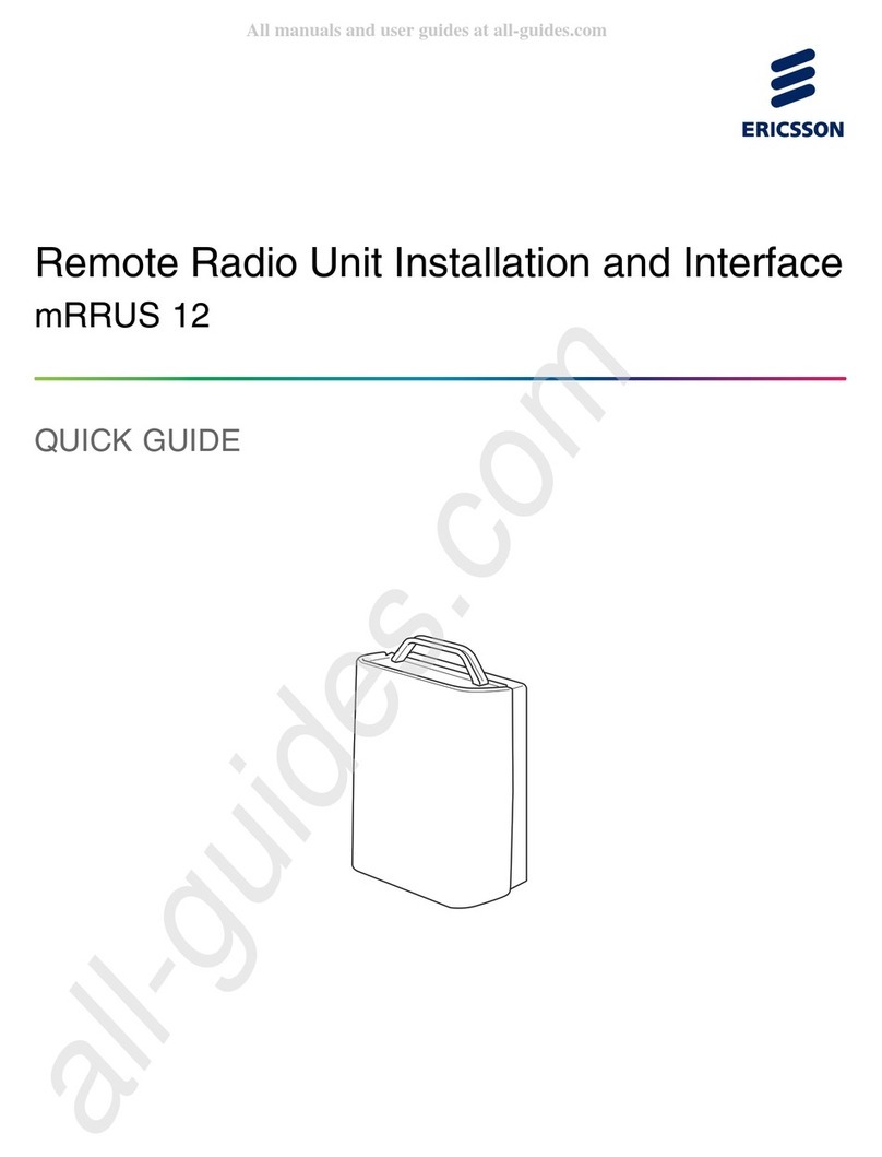 Ericsson mRRUS 12 User manual