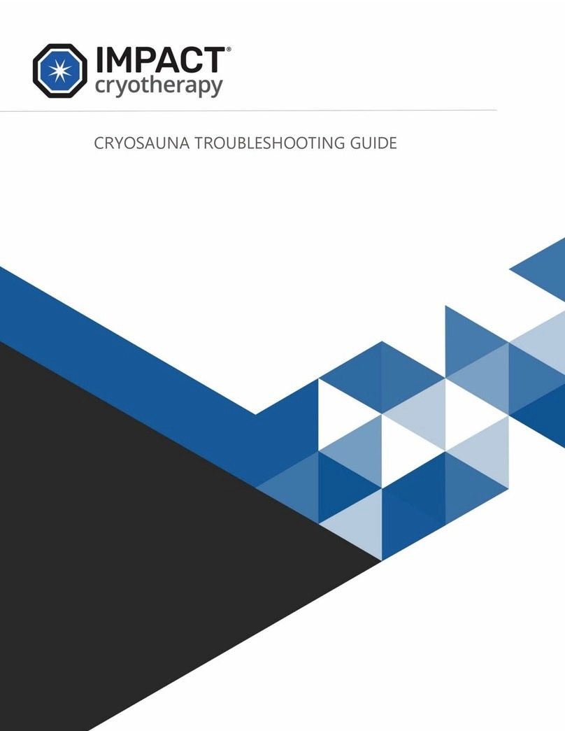 impact CRYOSAUNA troubleshooting guide impact CRYOSAUNA troubleshooting guide