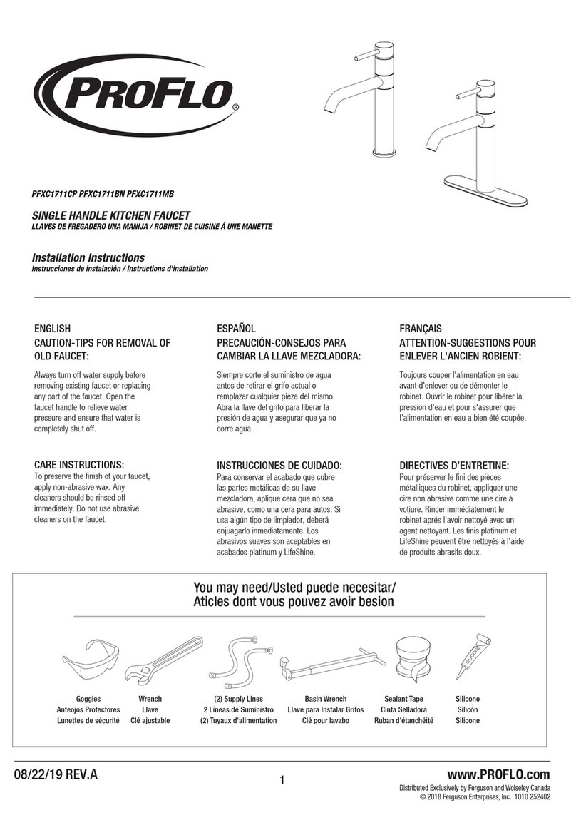 ProFlo PFXC1711CP installation instructions ProFlo PFXC1711CP installation instructions