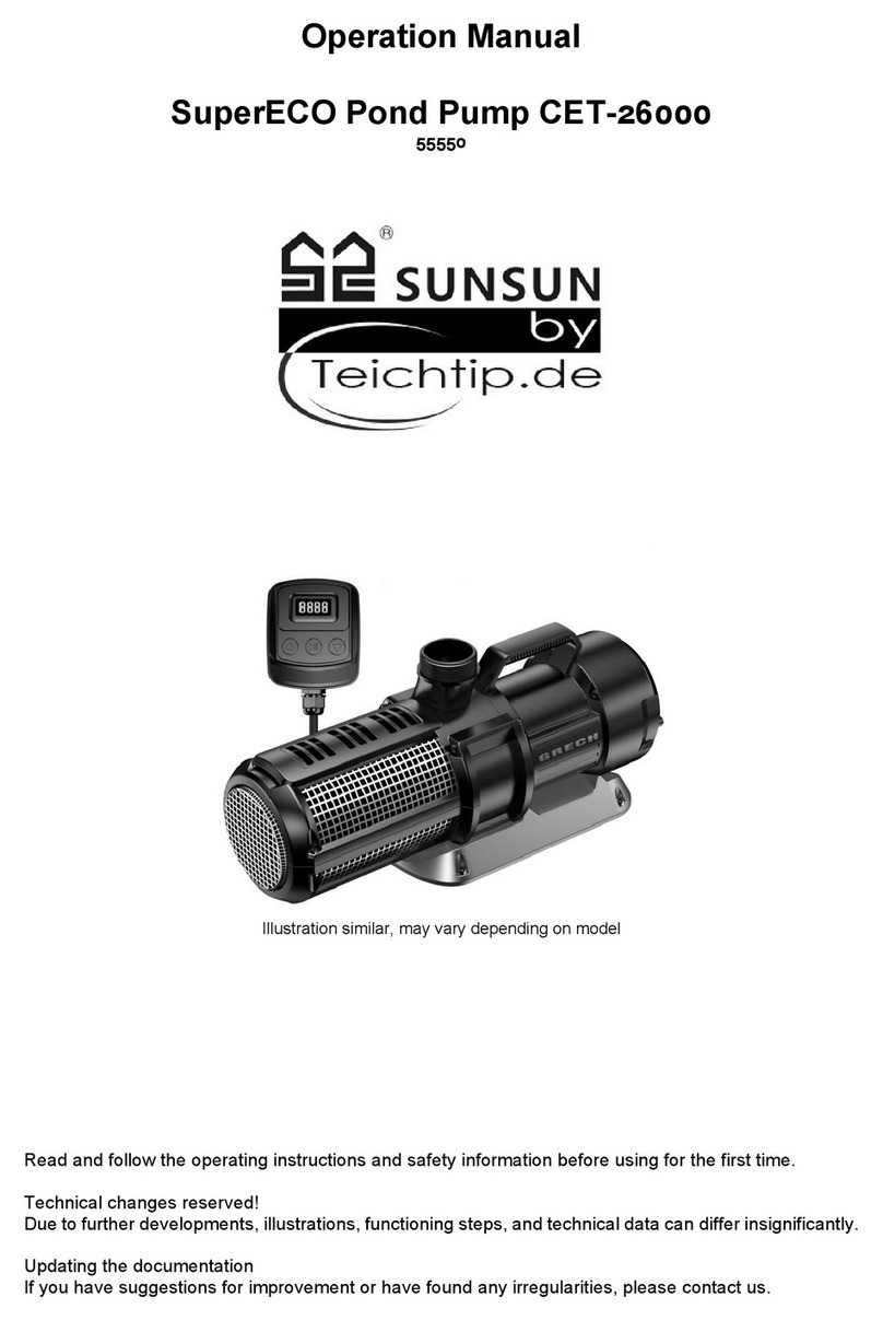TeichTip SUNSUN SuperECO CET-26000 Operation manual