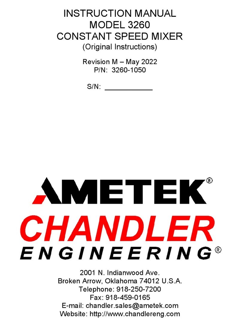 Ametek Chandler Engineering 3260 instruction manual