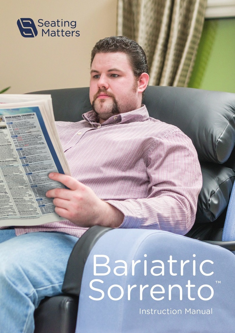 Seating Matters BARIATRIC SORRENTO instruction manual Seating Matters BARIATRIC SORRENTO instruction manual