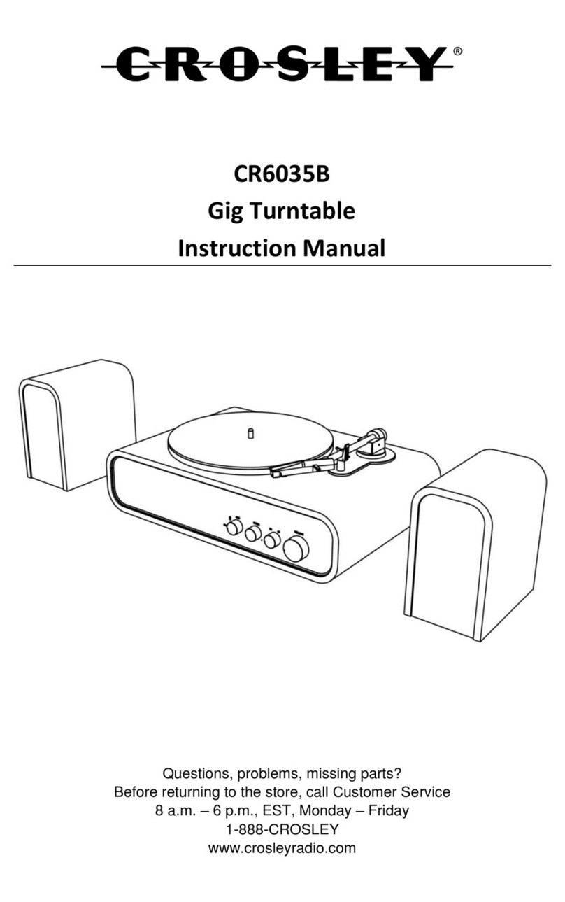 Crosley CR6035B instruction manual