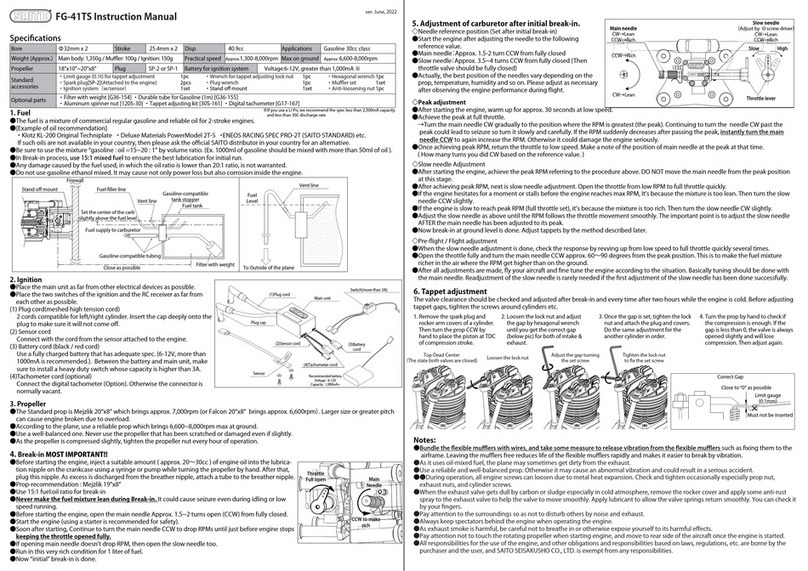 Saito FG-41TS instruction manual
