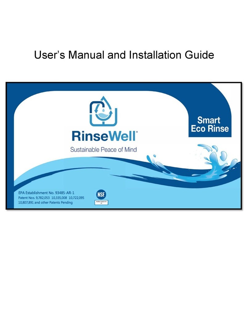 NSF RinseWell Smart Eco Rinse 4000 Series User manual and installation guide