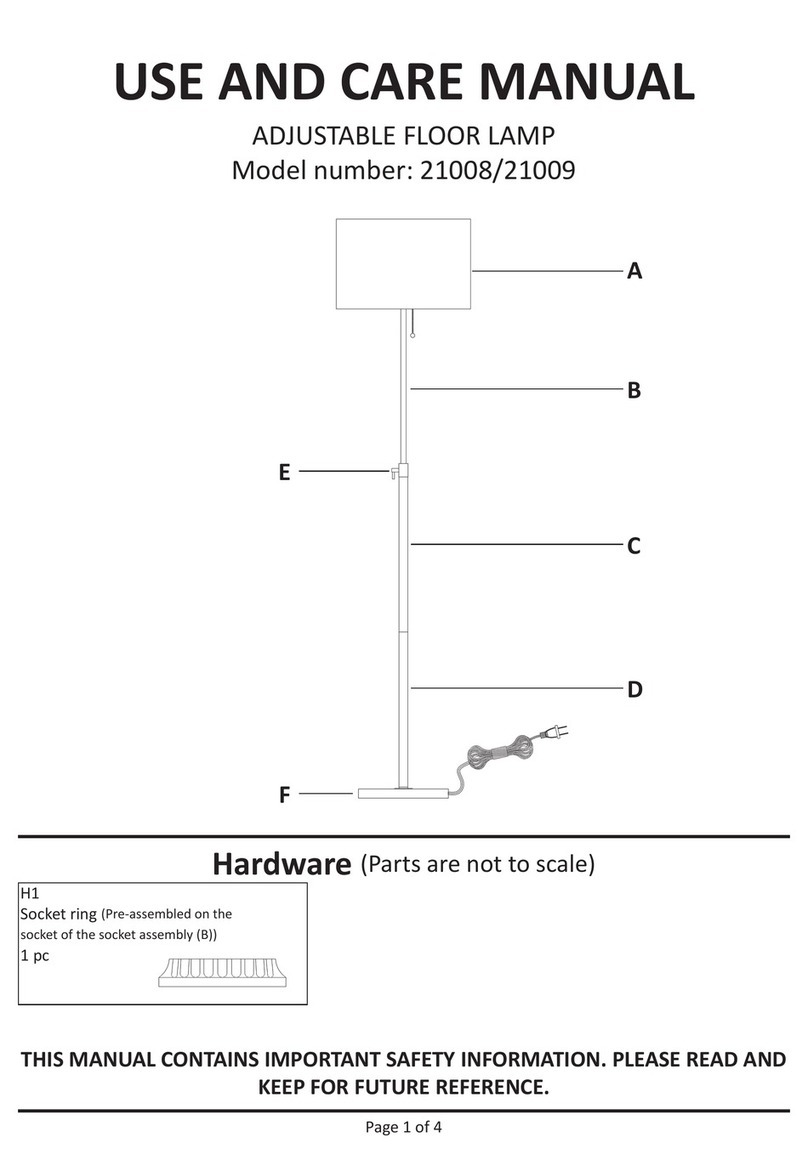 LOWE'S 21008 use and care manual