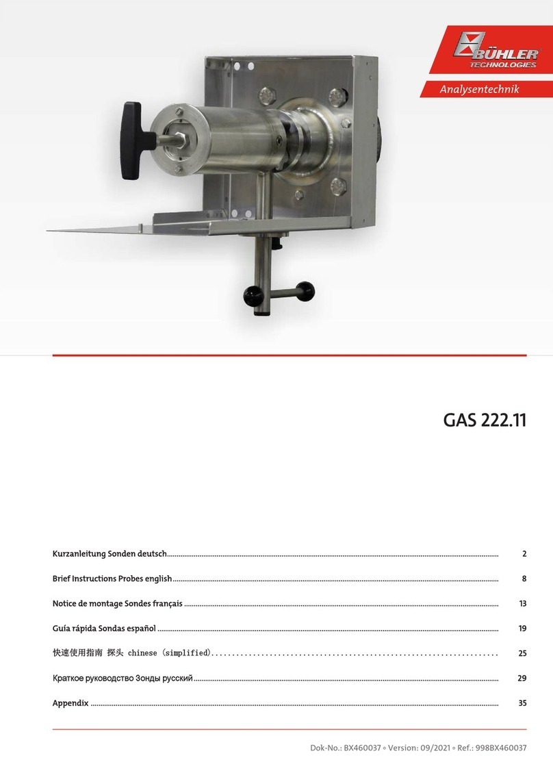 Bühler technologies GAS 222.11 Reference guide