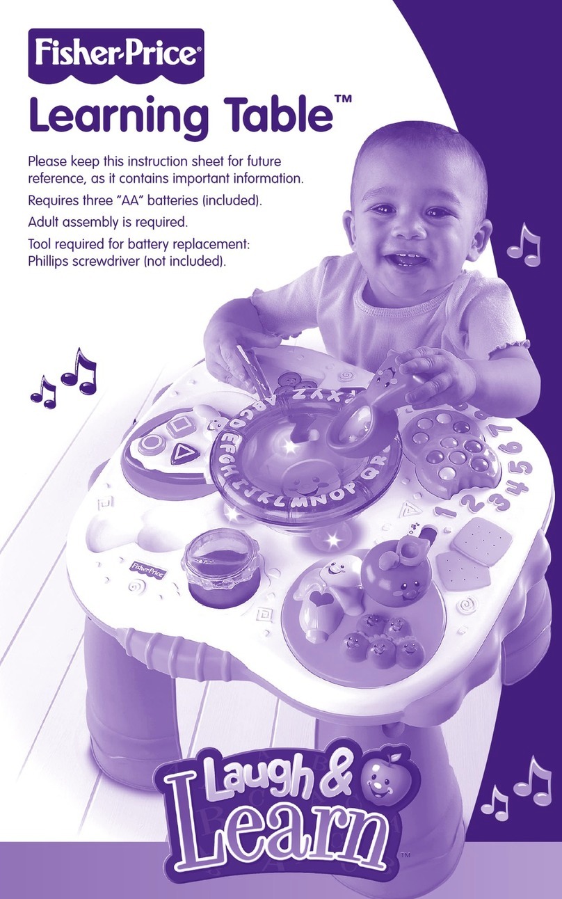Fisher-Price Learning Table Laugh & Learn quick start guide