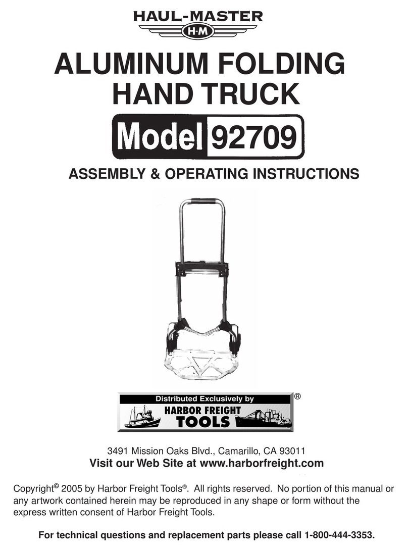 HAUL MASTER 92709 Assembly & operating instructions