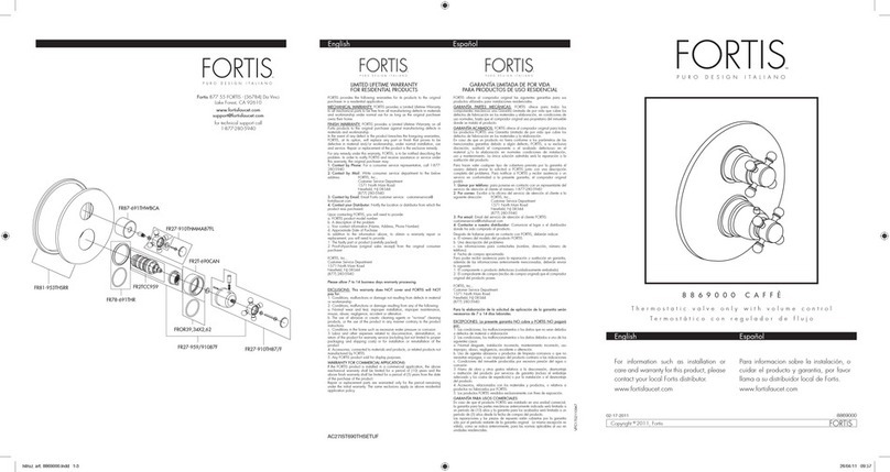 Fortis CAFFE 8869000 User manual
