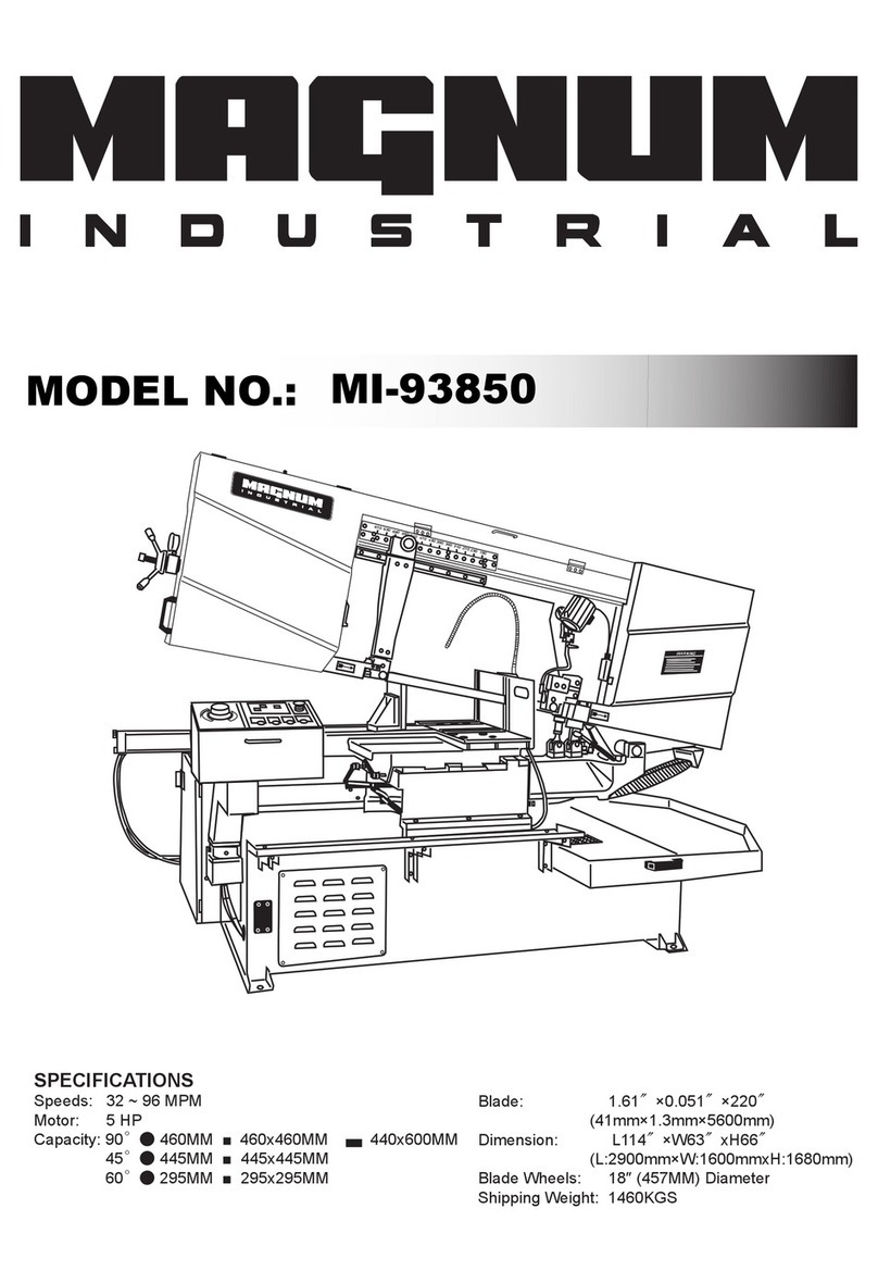 Magnum Industrial MI-93850 manual