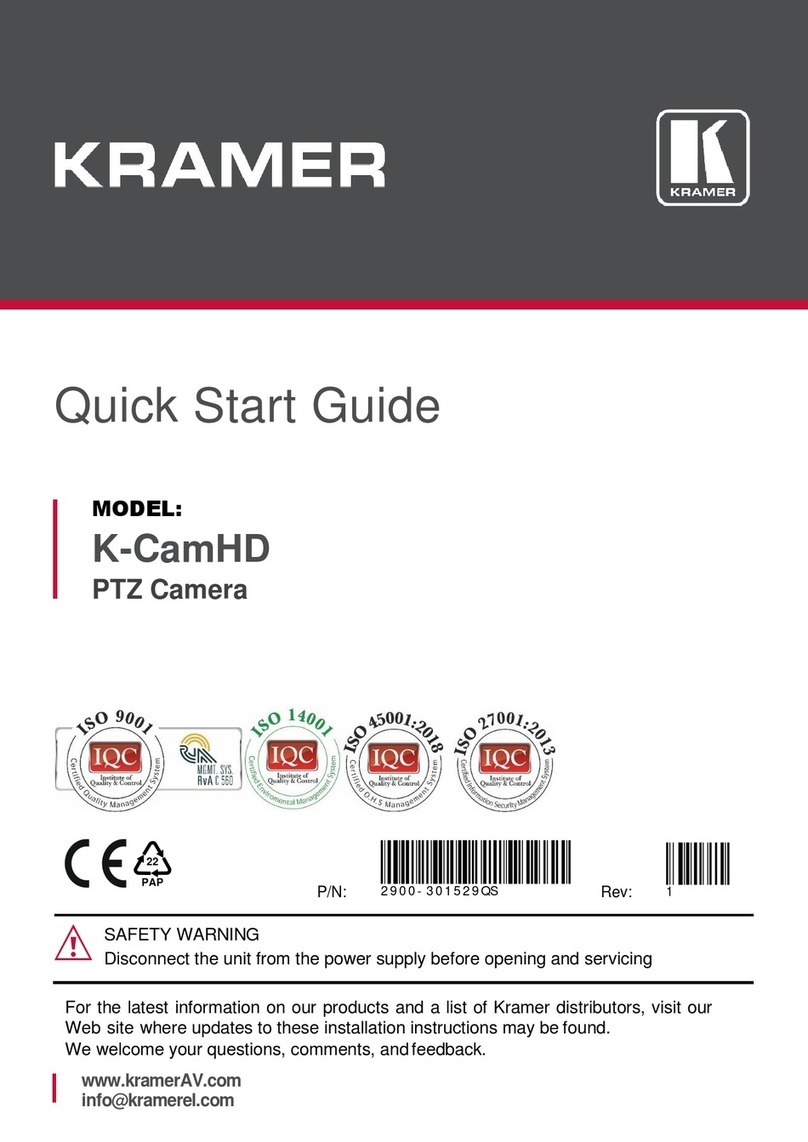 Kramer K-CamHD User manual