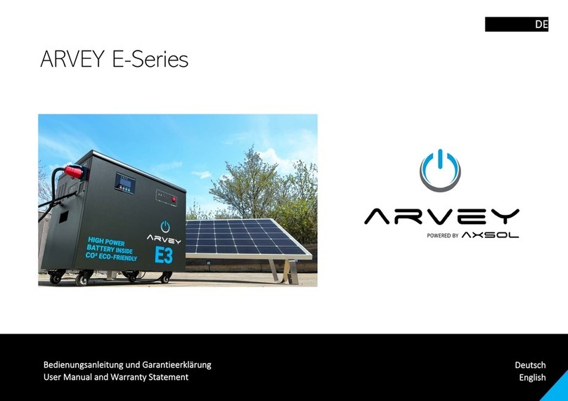 AXSOL ARVEY E-Series User manual and warranty statement