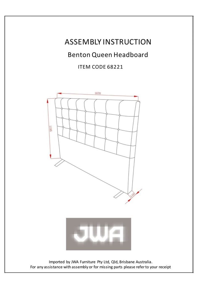 JWA Benton Queen 68221 User manual