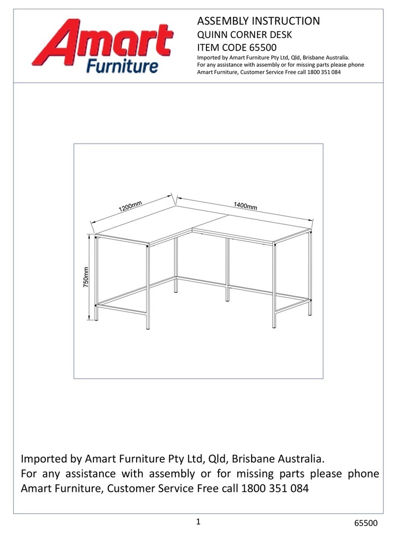 Amart Furniture QUINN 65500 Assembly instruction