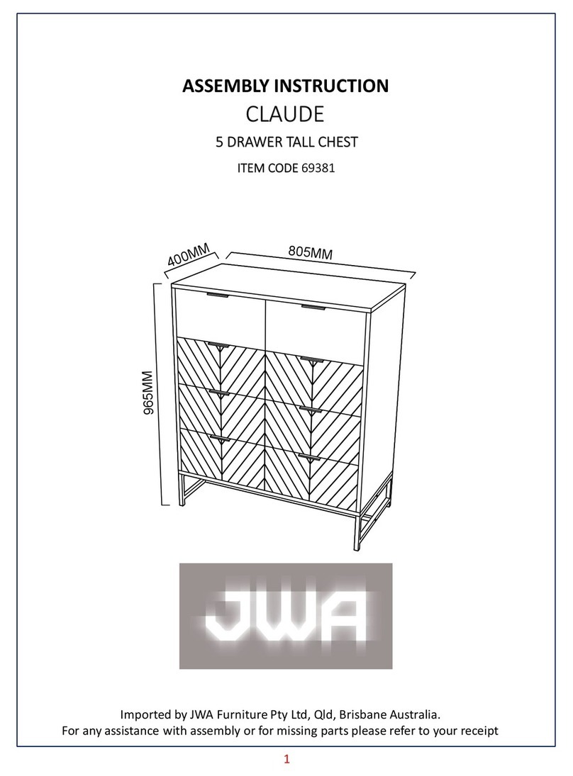 JWA CLAUDE 69381 Assembly instructions