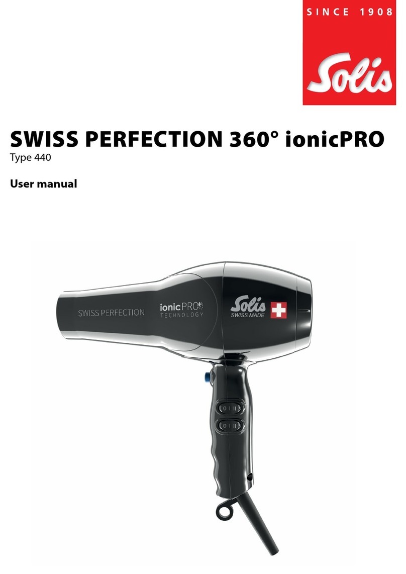 SOLIS SWISS PERFECTION 360 ionicPRO user manual