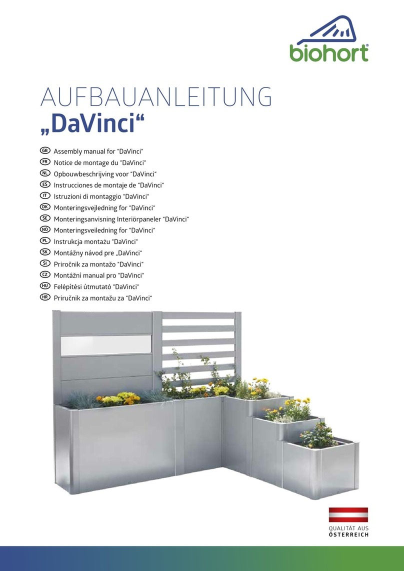 Biohort DaVinci User manual Biohort DaVinci User manual