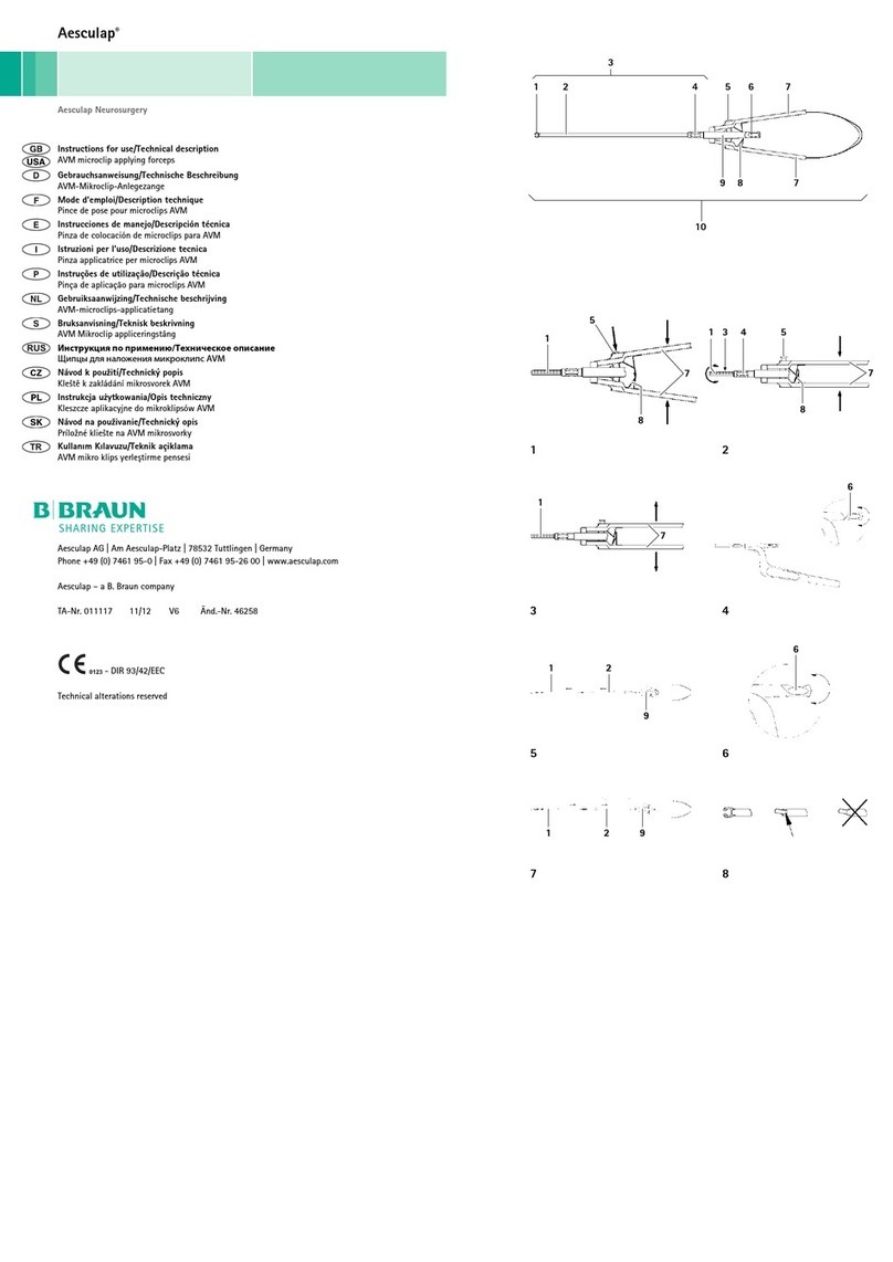 B. Braun Aesculap Neurosurgery Instructions for use/Technical description B. Braun Aesculap Neurosurgery Instructions for use/Technical description
