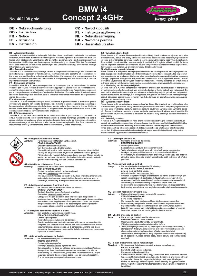 Jamara BMW i4 Concept 2,4GHz instructions