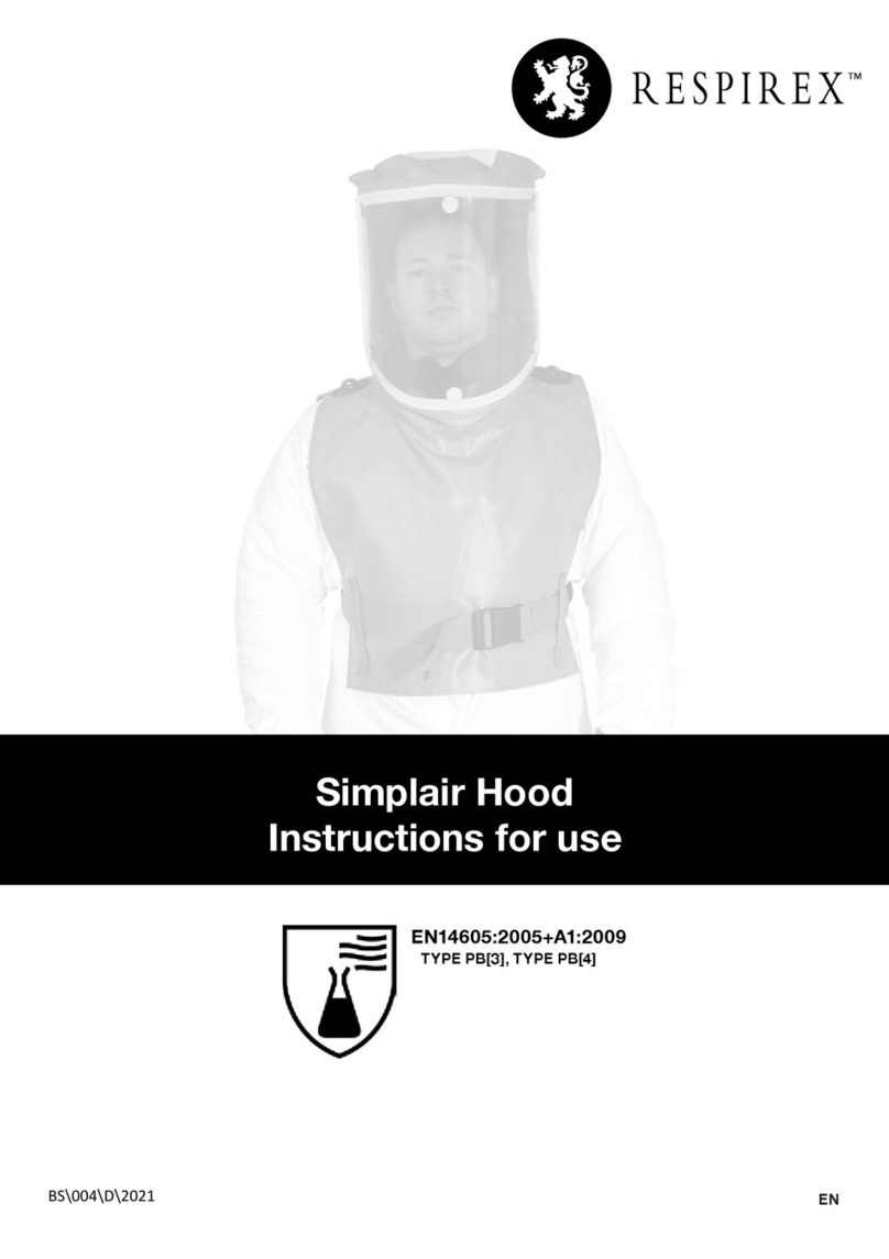 Respirex Simplair Hood User manual