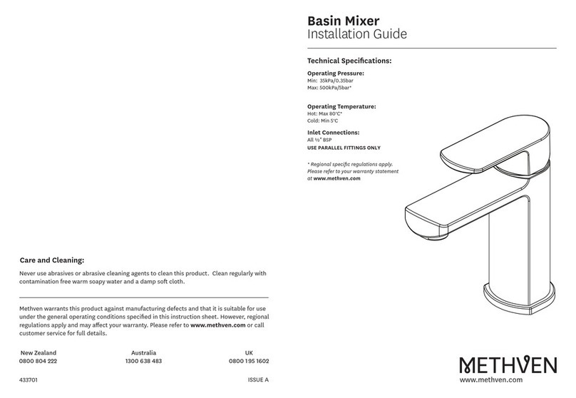 METHVEN 03-9708M installation guide