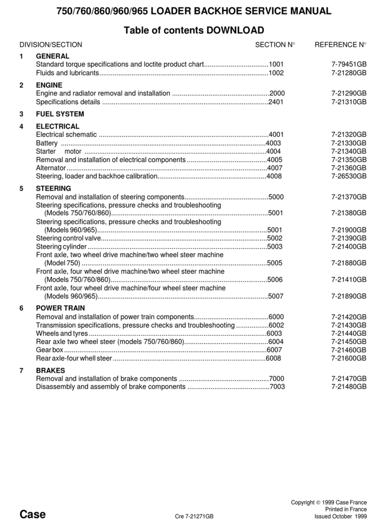 Case 750 Service manual