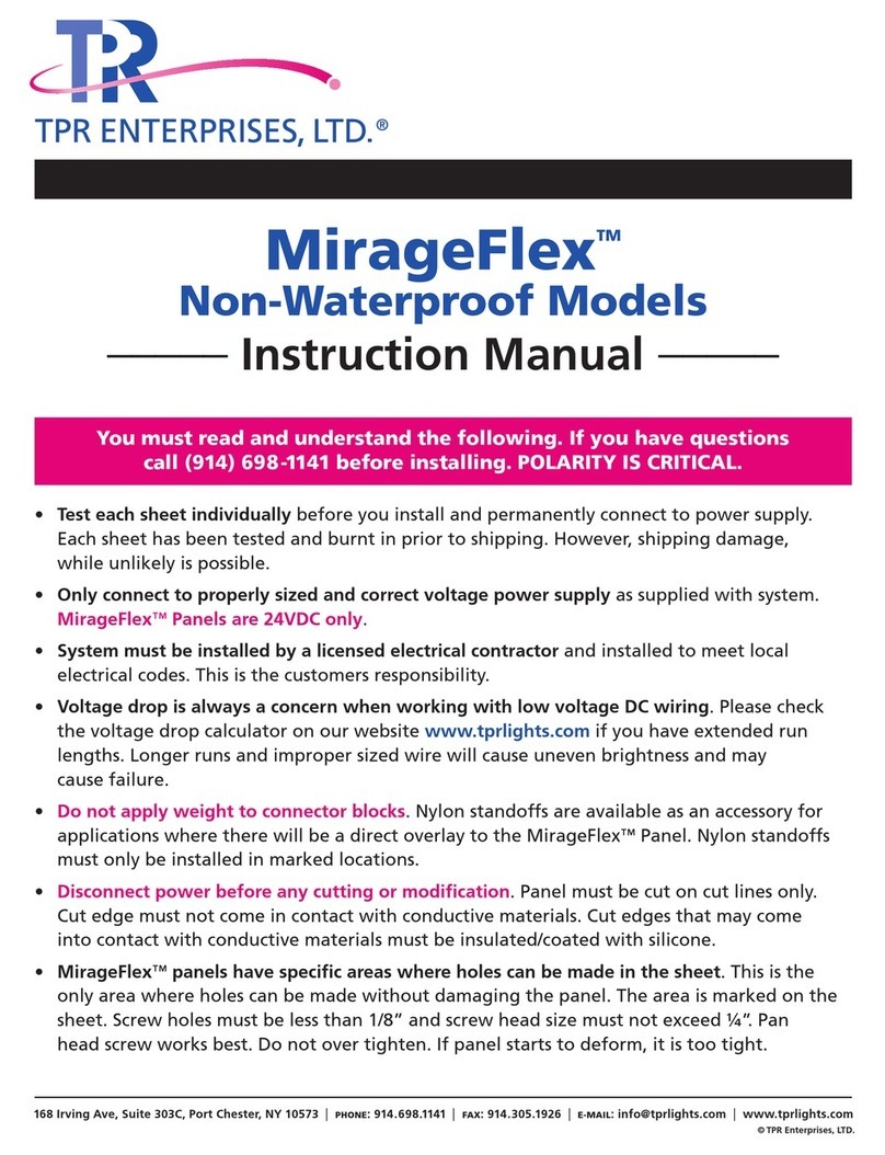 TPR MirageFlex instruction manual