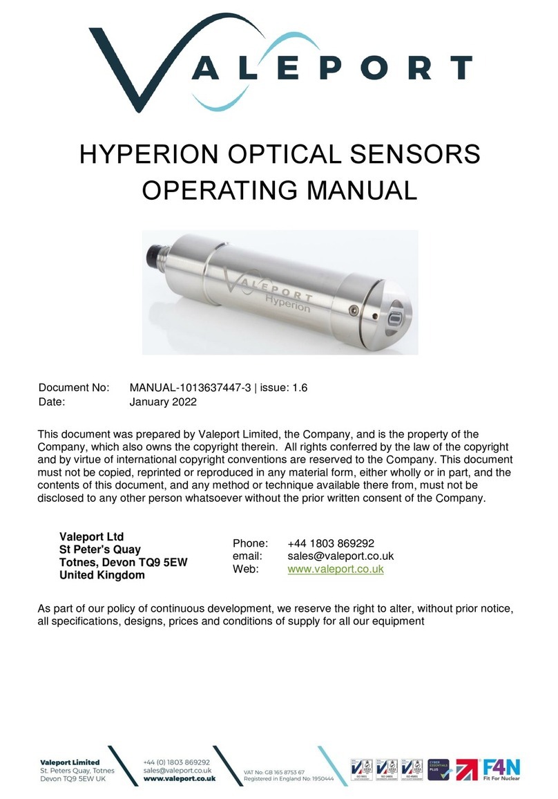 Valeport Hyperion Chlorophyll a operating manual Valeport Hyperion Chlorophyll a operating manual