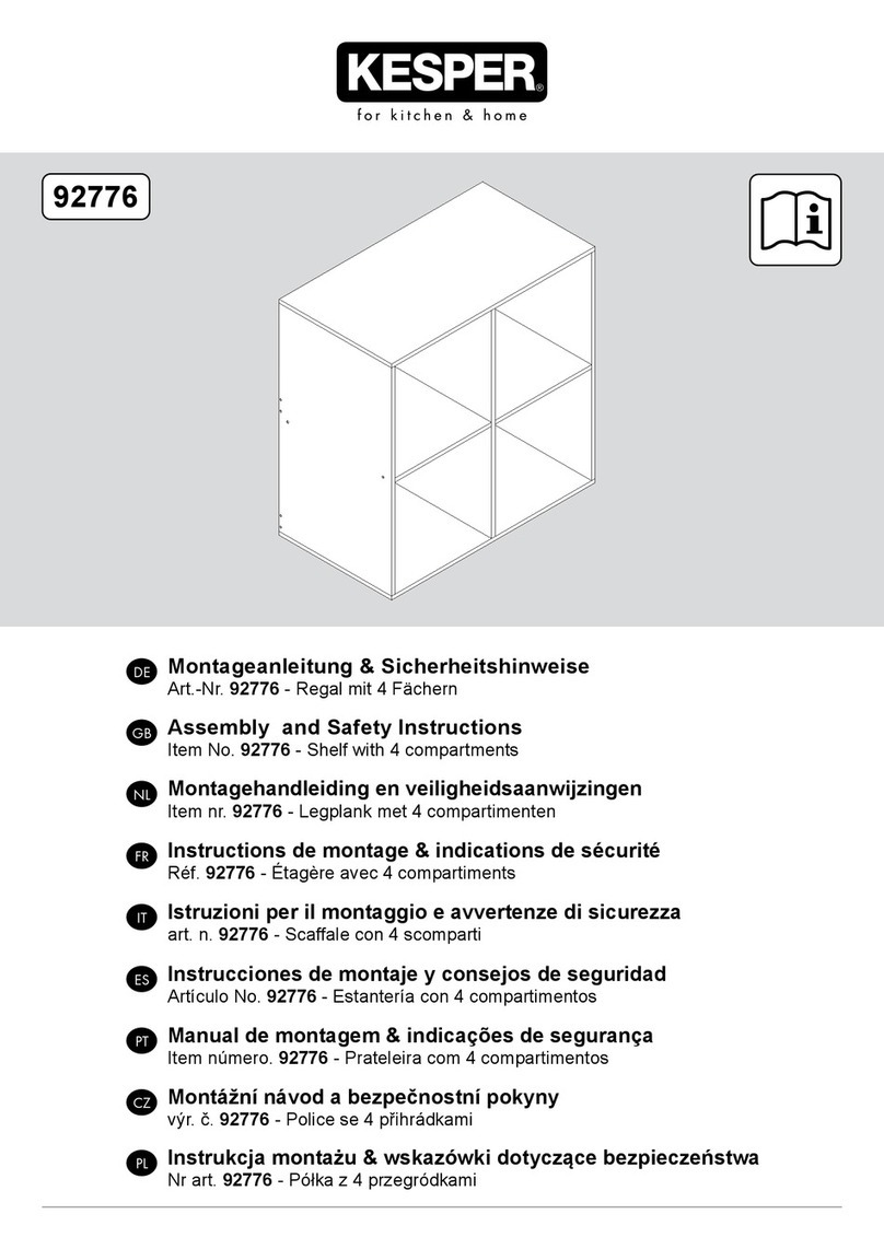 Kesper 92776 Assembly and safety instructions