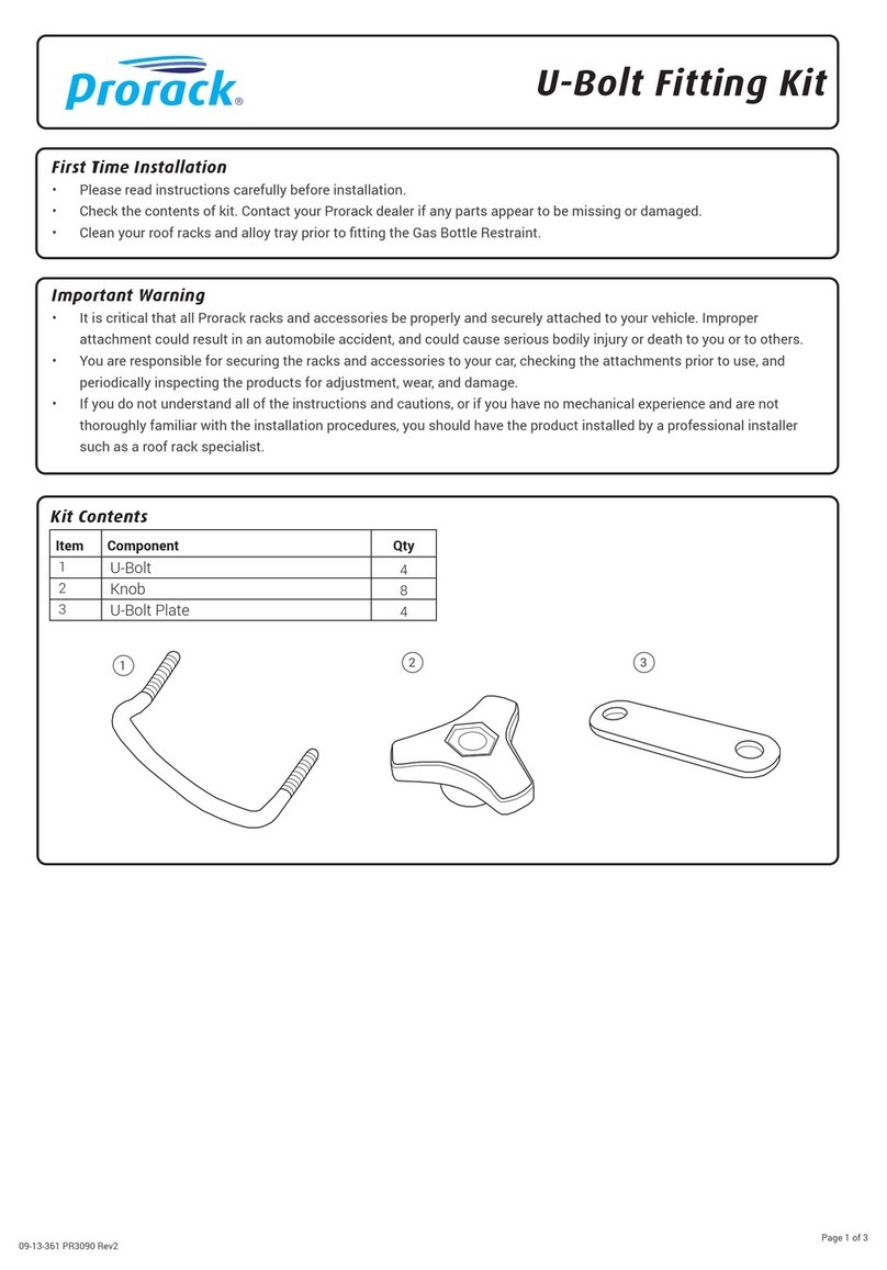 Prorack PR3090 User manual