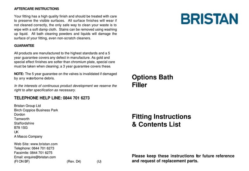 Bristan Options Bath User manual