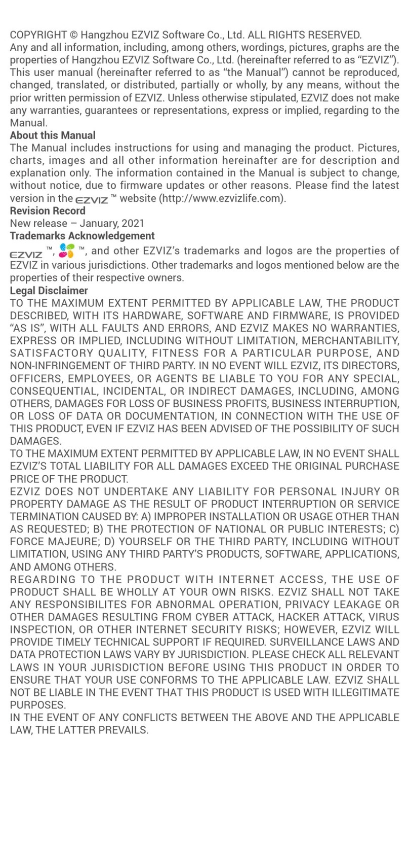 Ezviz CST3C User manual