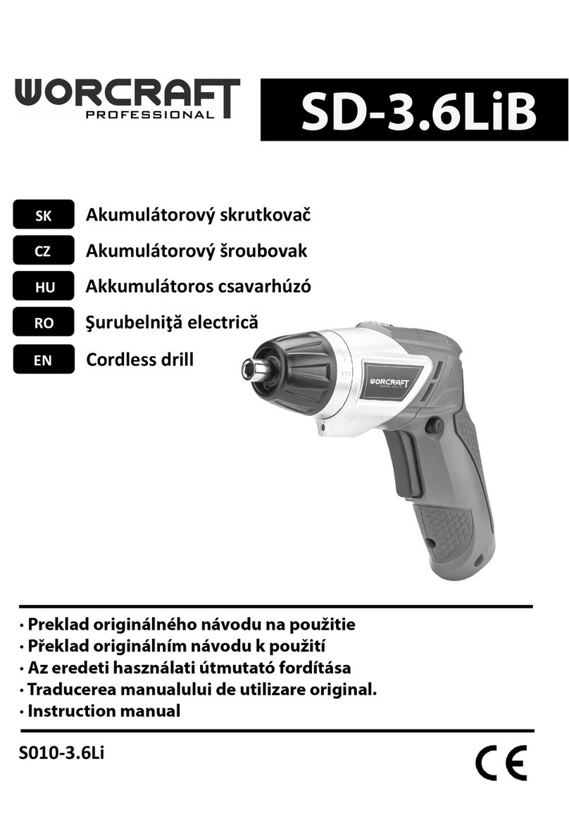 Worcraft PROFESSIONAL SD-3.6LiB User manual