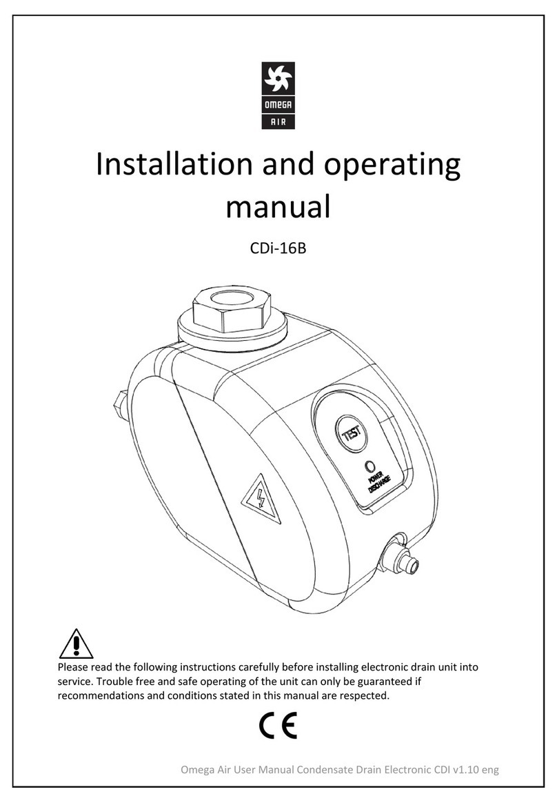 OMEGA AIR CDi-16B Installation and operating manual OMEGA AIR CDi-16B Installation and operating manual