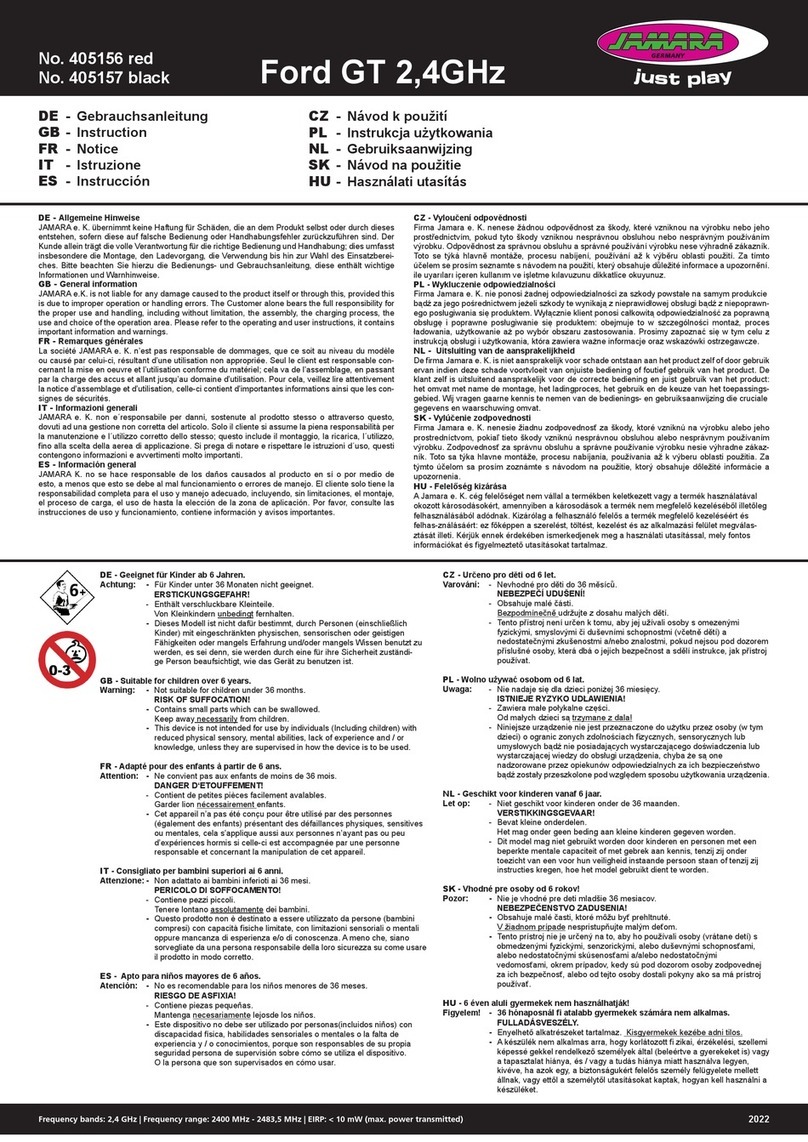 Jamara Ford GT 2,4GHz instructions