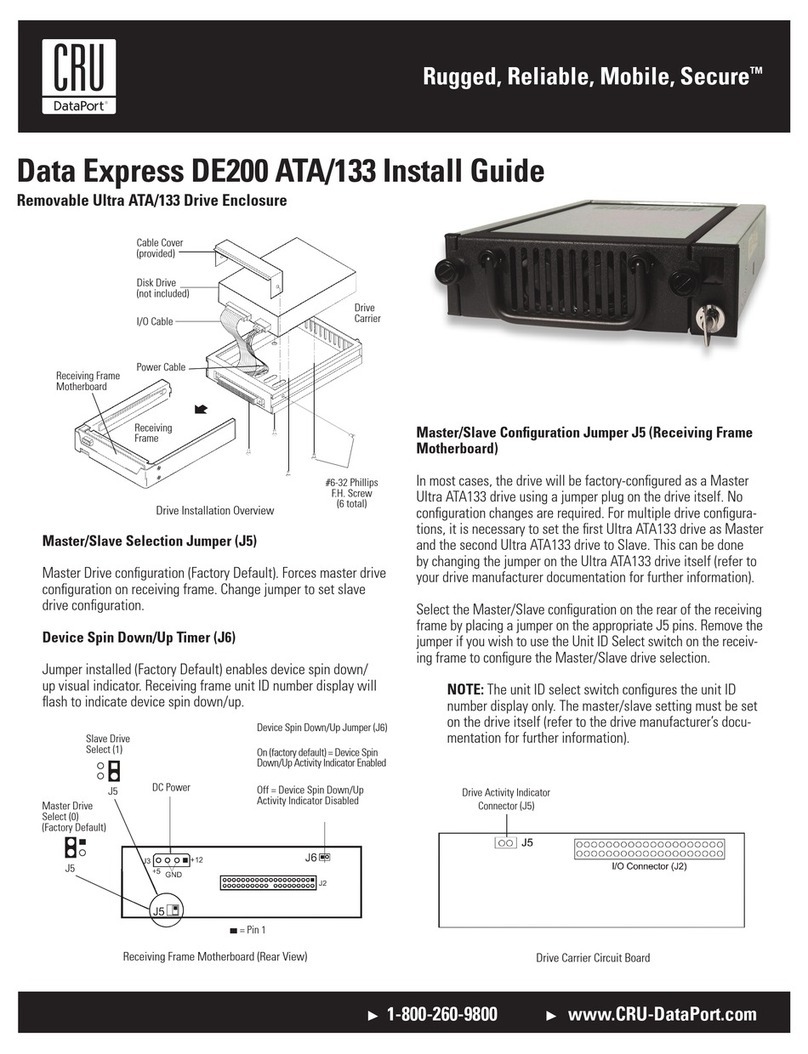 CRU Dataport DE200 ATA/133 User manual
