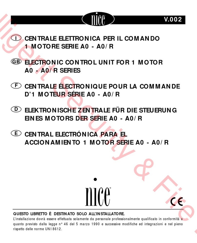 Nice A0 Series manual