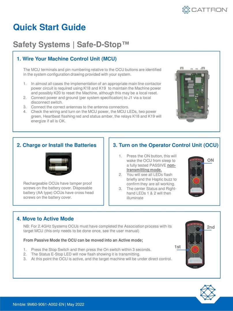 Cattron Safe-D-Stop quick start guide