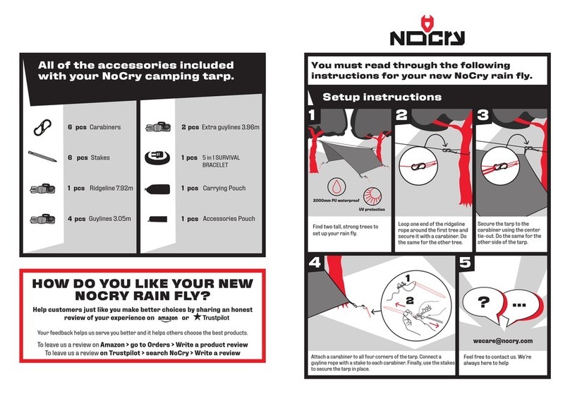 NOCRY RainFly Setup instructions