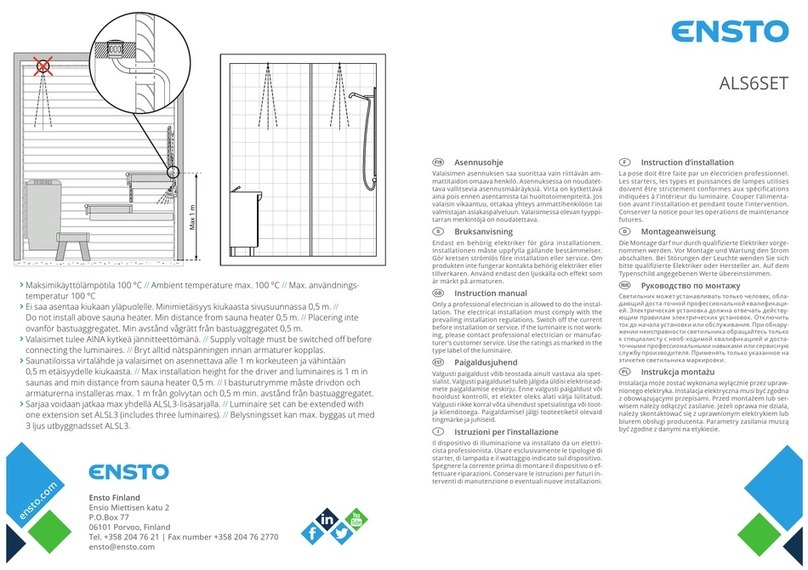 ensto ALS6SET instruction manual