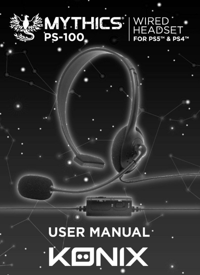 Konix MYTHICS PS-100 User manual