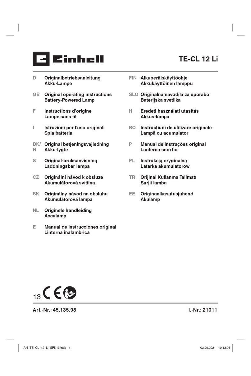 EINHELL TE-CL 12 Li Original operating instructions