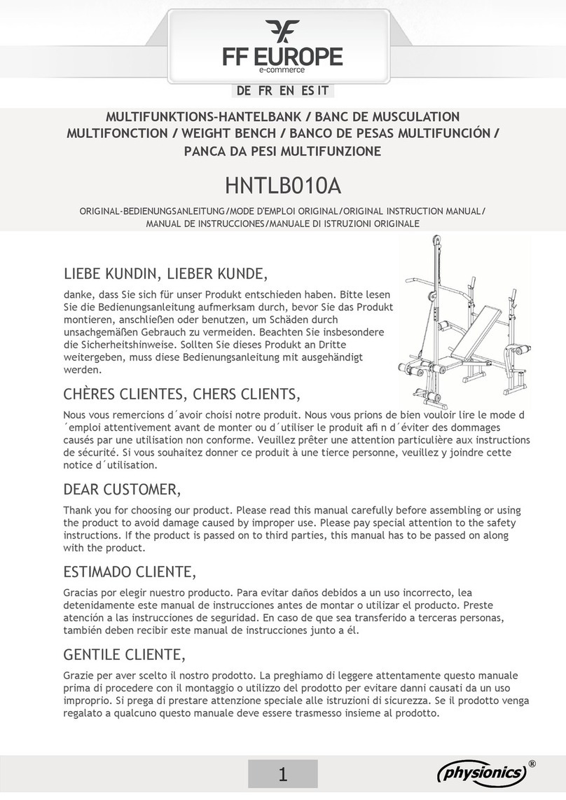 FF Europe physionics HNTLB010A Original instruction manual