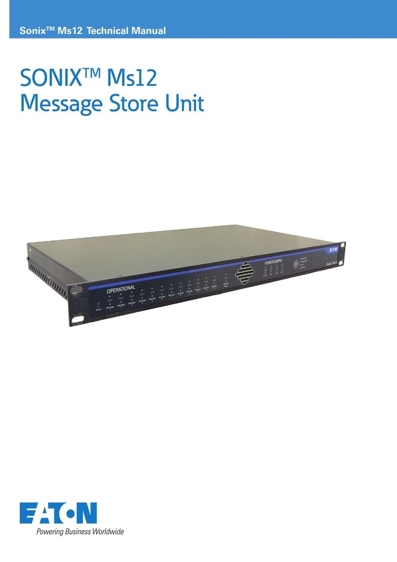 Eaton SONIX Ms12 Technical manual