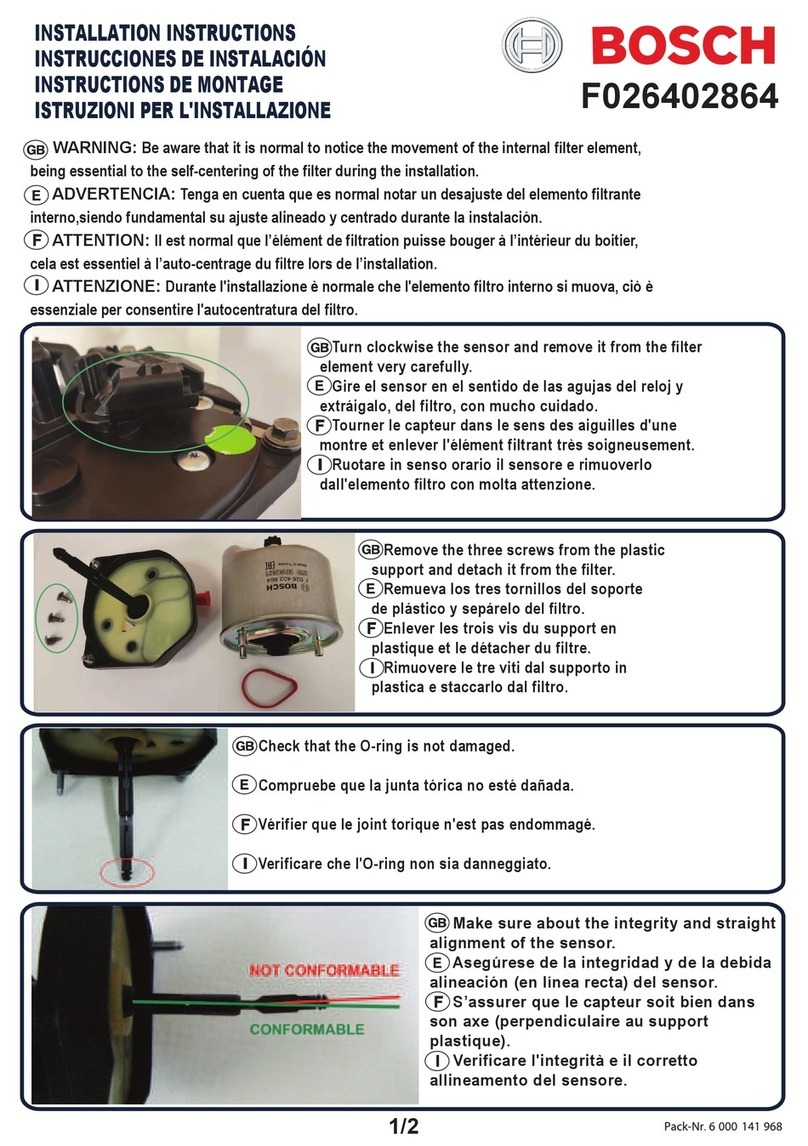 Bosch F026402864 installation instructions Bosch F026402864 installation instructions